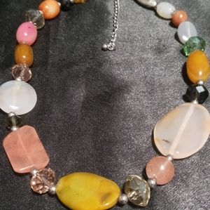 Natural stone & cut crystals. Rose , whisky, smoky all different color quarts.